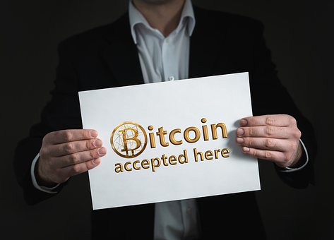 Imagen bitcoin y criptomondas aceptada