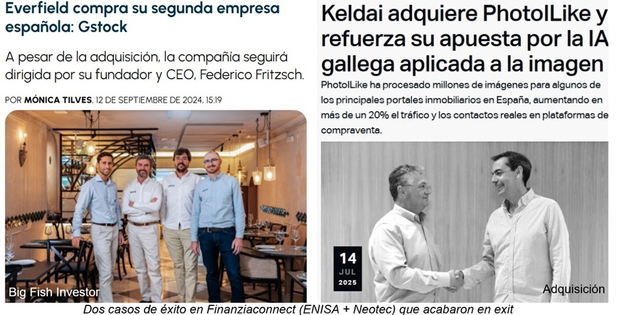 exit en startup, finanziaconnect, casos de éxito
